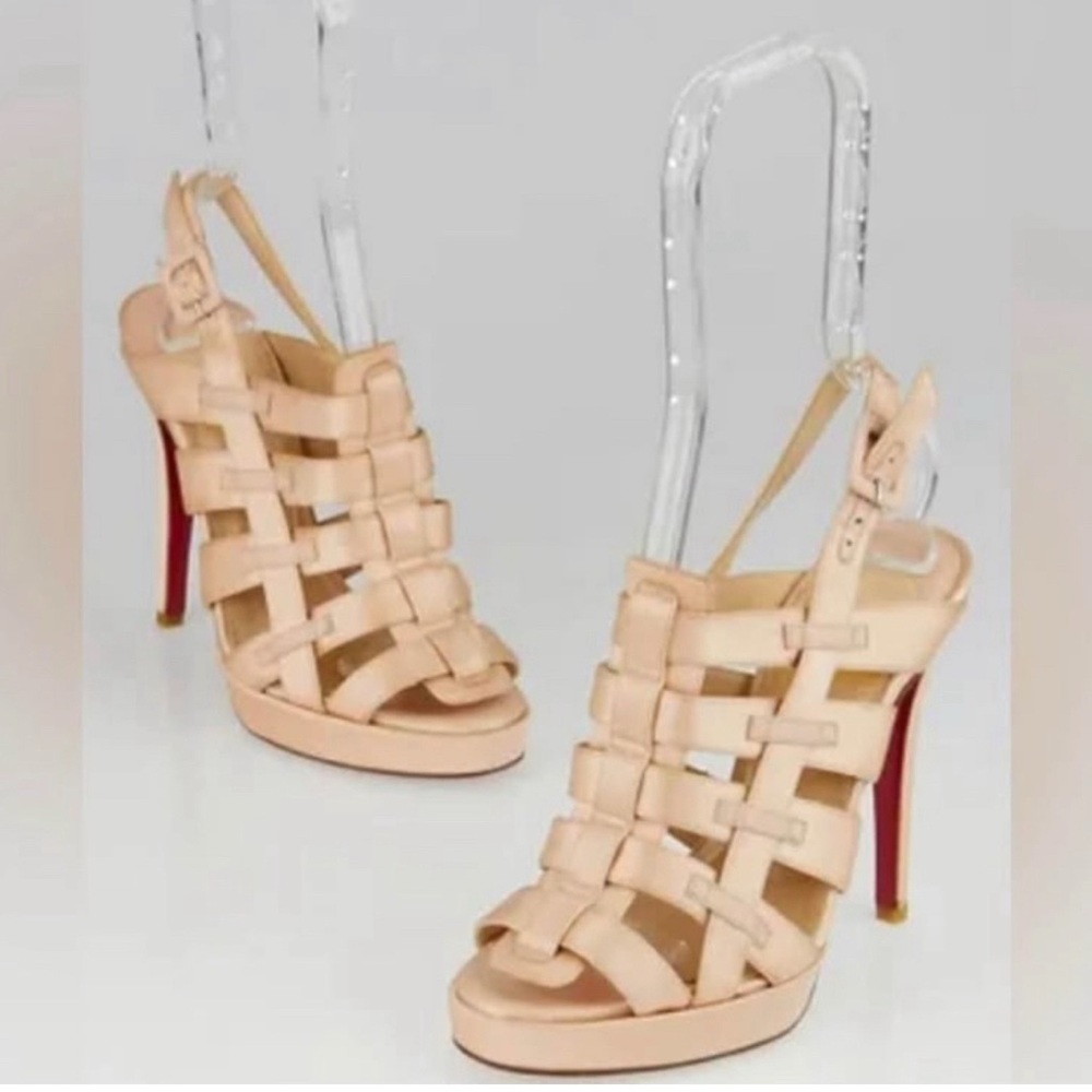 Heels Elegant Nude Strappy Heels